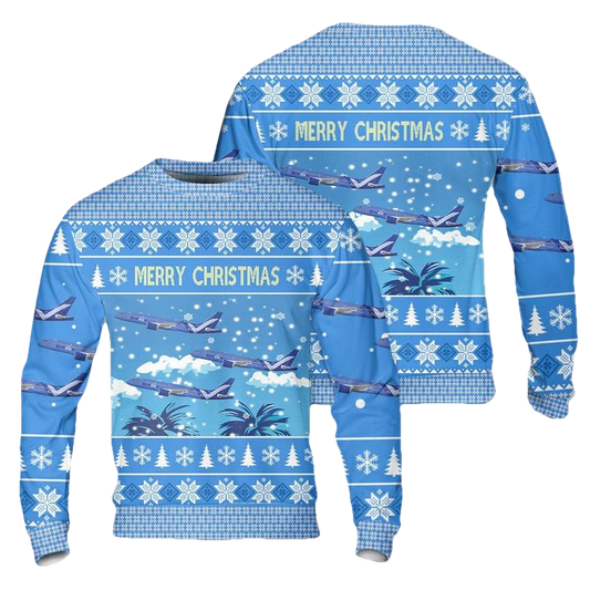 Breeze Airways A220-300 Christmas Sweater 3D ? Usalast