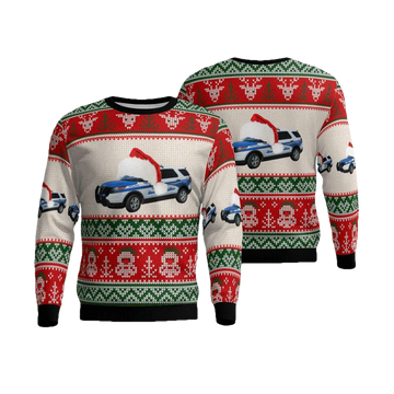 Boston Police Department Christmas AOP Sweater ? KT21 ? Usalast