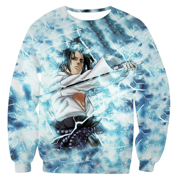 Boruto Sasuke Uchiha Cool Lightning Type Ninja Anime Sweater Sh9925 ? Usalast