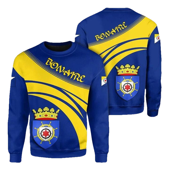 Bonaire Coat Of Arms Sweater Cricket Style J5W ? Usalast
