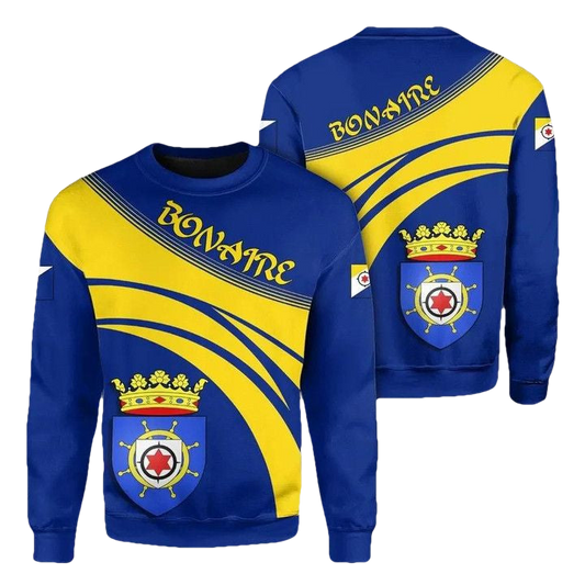 Bonaire Coat Of Arms Sweater Cricket Style J5W ? Usalast
