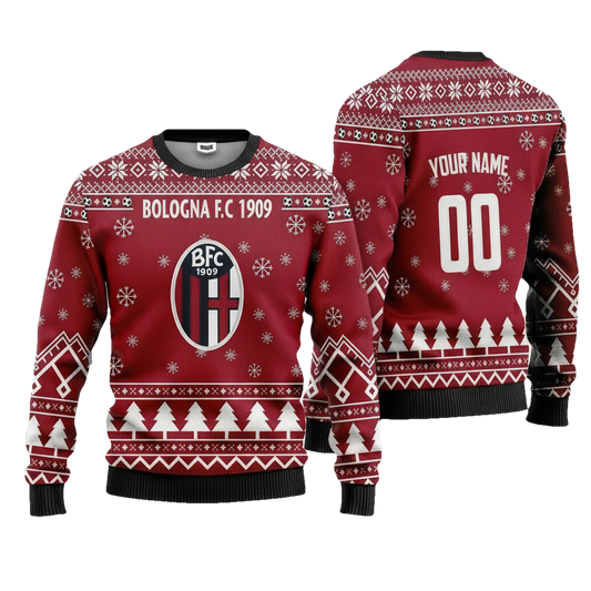 Bologna F.C 1909 Personalized Ugly Christmas Sweater Red Version ? Usalast