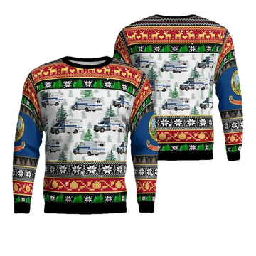 Boise Idaho Ada County EMS Christmas Sweater 3D ? Usalast
