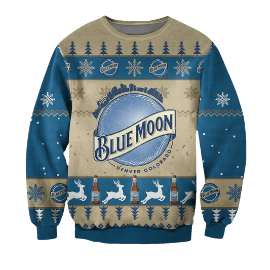 Blue Moon Beer Ugly Christmas Sweater 2022 ? Usalast