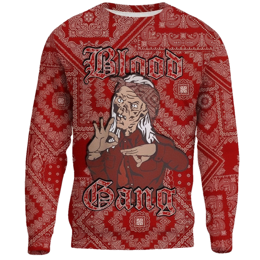 Blood Gang Sweater ? Red Paisley A31 ? Usalast