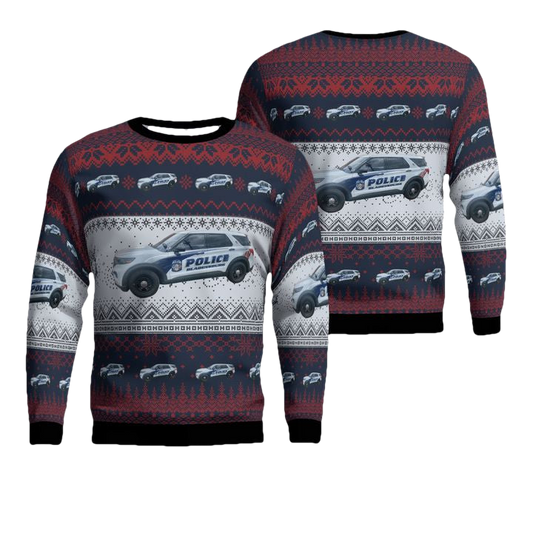 Bladensburg Maryland Bladensburg Police Department Christmas Sweater 3D ? Usalast