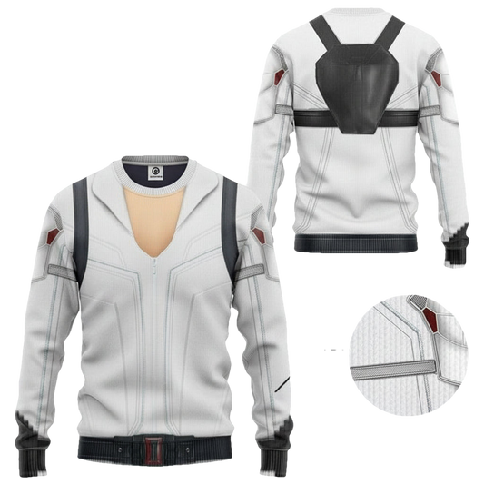 Black Widow White Suit Costume Marvel Ugly Christmas Sweater ? Usalast