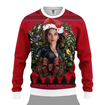 Black Widow Marvel Ugly Christmas Sweater Thanksgiving Gift ? Usalast