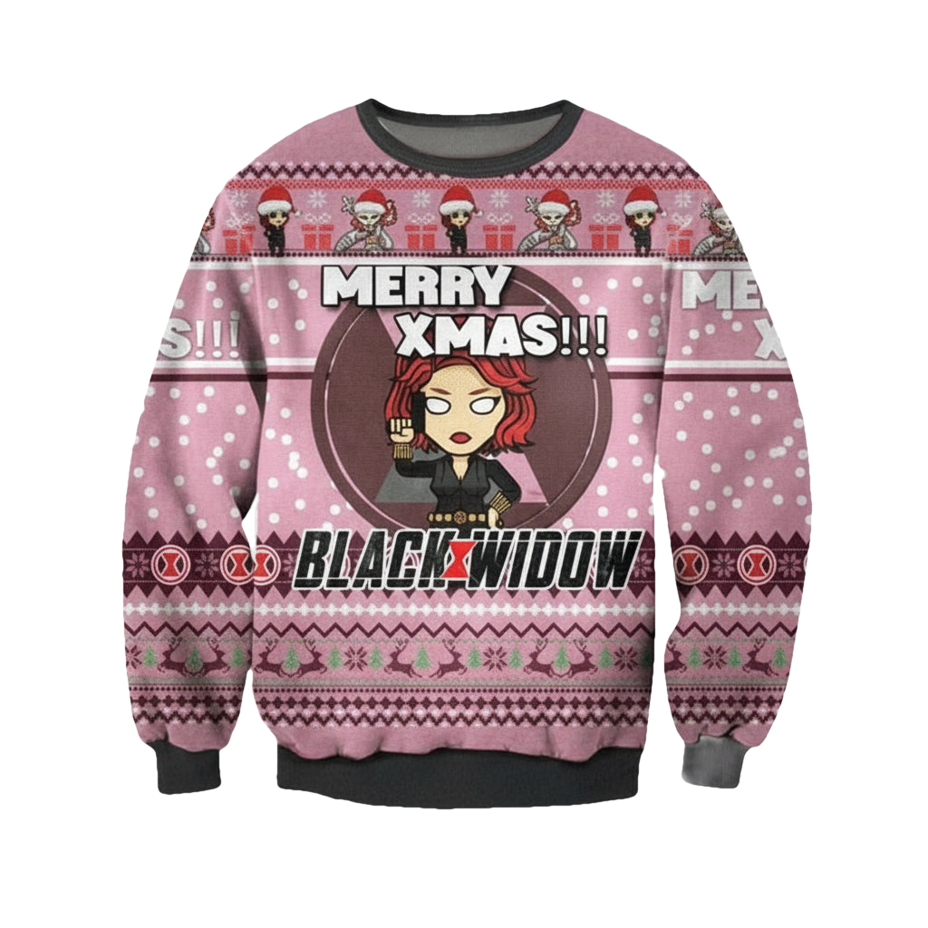 Black Widow Christmas Sweater ? Usalast