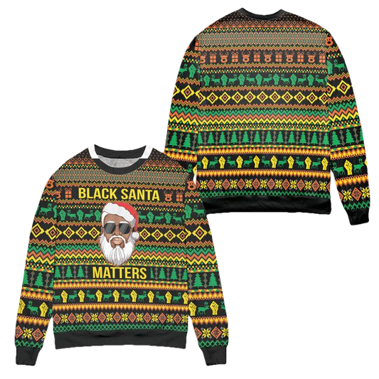 Black Santa Matters Ugly Christmas Sweater ? Usalast