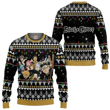 Black Bull Ugly Christmas Sweater And Hoodie Black Clover Anime Xmas Gift ? Usalast