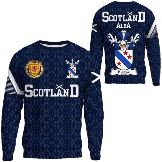Biggar Family Crest Sweater Scottish Home ? 1991 Style A7 ? Usalast