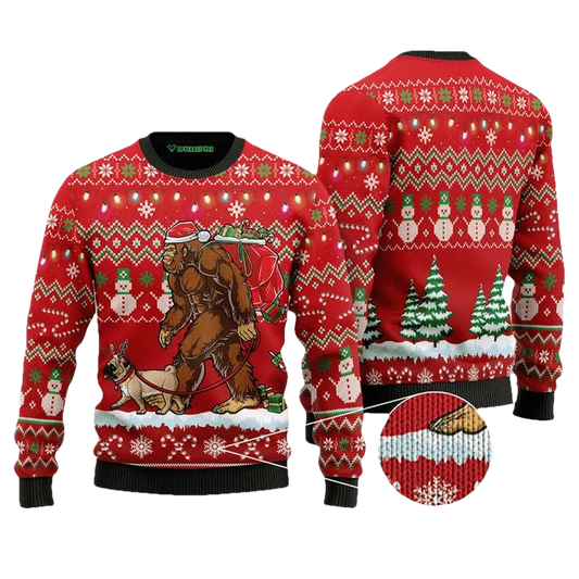 Bigfoot With Pug Ugly Christmas Sweater 2022 ? Usalast