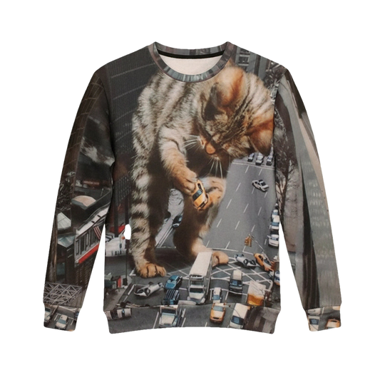 Big Cat Holding Car Print 3D Sweaters Men Womens Hoodies Fashion Thin 3D Sweaters Asia S M L Xl Sh4466 ? Usalast