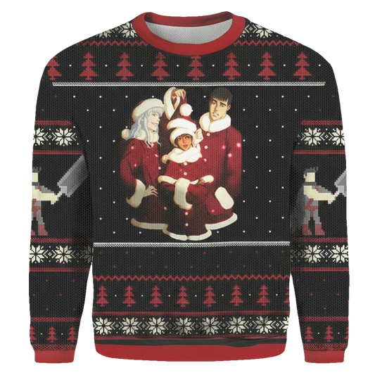 Berserk Guts Casca Griffith Merry Christmas Xmas Ugly 3D Sweater ? Usalast