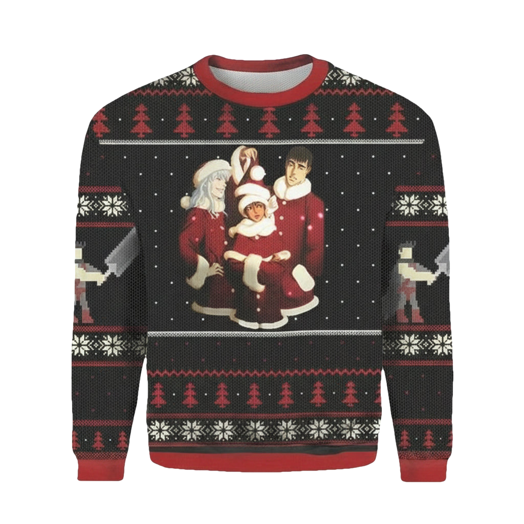 Berserk Guts Casca Griffith Merry 3d Ugly Christmas Sweater ? Usalast