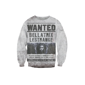 Bellatrix Lestrange Crewneck Sweater Women Men Harajuku Vintage Sweater 3D Letters Casual Pullover Hoodie Top Sh6480 ? Usalast