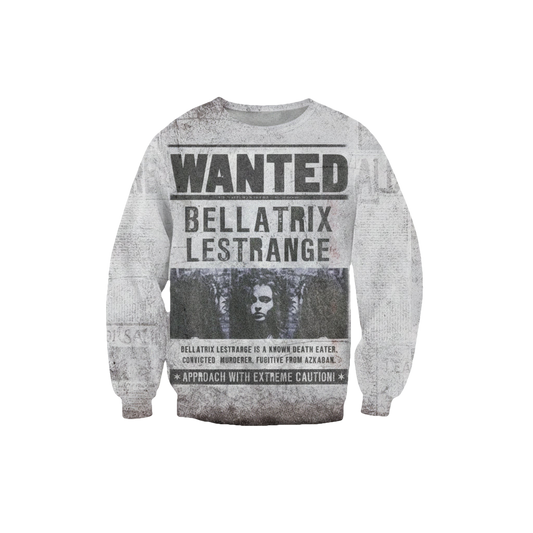 Bellatrix Lestrange Crewneck Sweater Women Men Harajuku Vintage Sweater 3D Letters Casual Pullover Hoodie Top Sh6480 ? Usalast