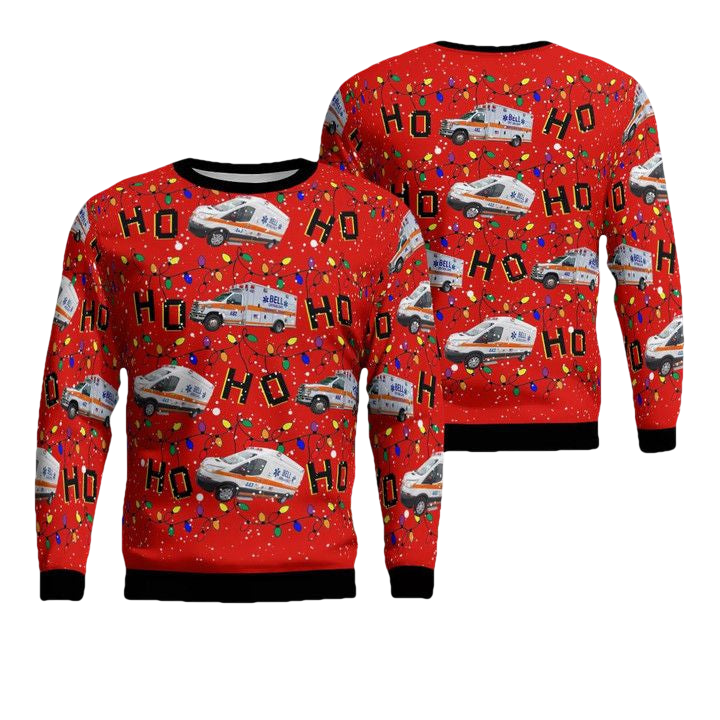 Bell Ambulance Milwaukee Wisconsin Christmas Sweater 3D ? Usalast