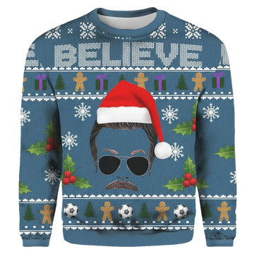 Believe Team Ted Lasso Ugly Christmas 3D Sweater ? Usalast