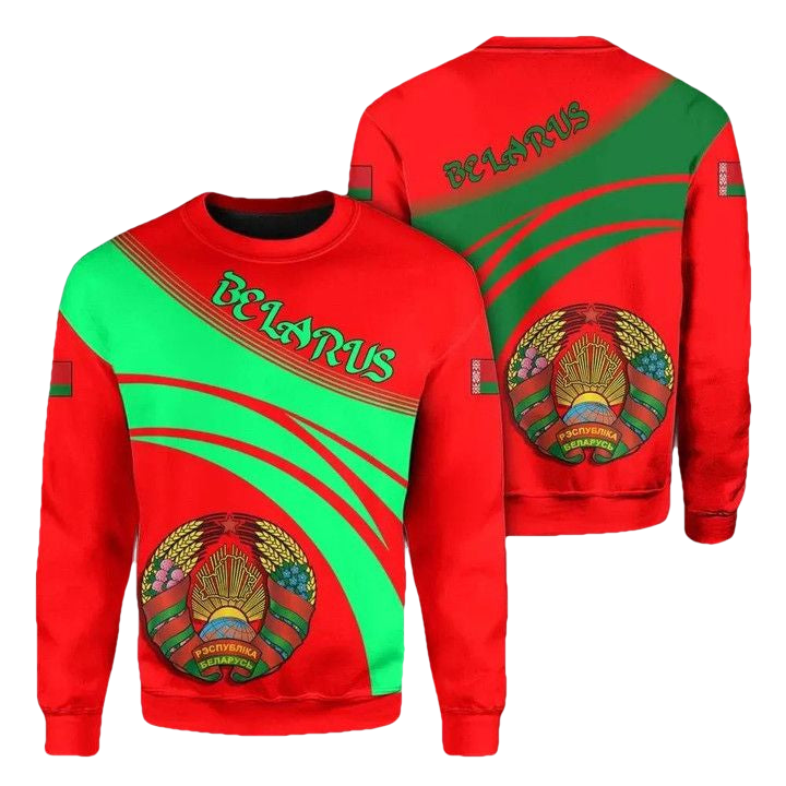 Belarus Coat Of Arms Sweater Cricket Style J5W ? Usalast