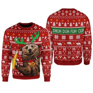 Beer Shuh Duh Fuhh Cup Ugly Christmas Sweater 2022 ? Usalast