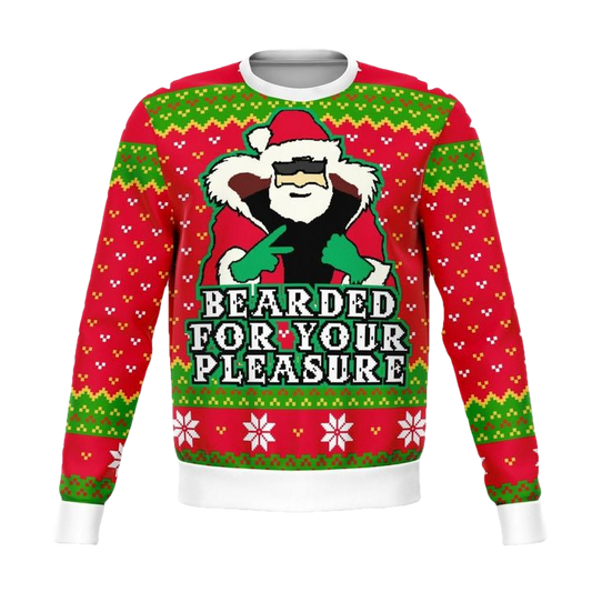 Beard For Your Pleasure Funny Meme 2022 Design 3d Ugly Christmas Sweater ? Usalast