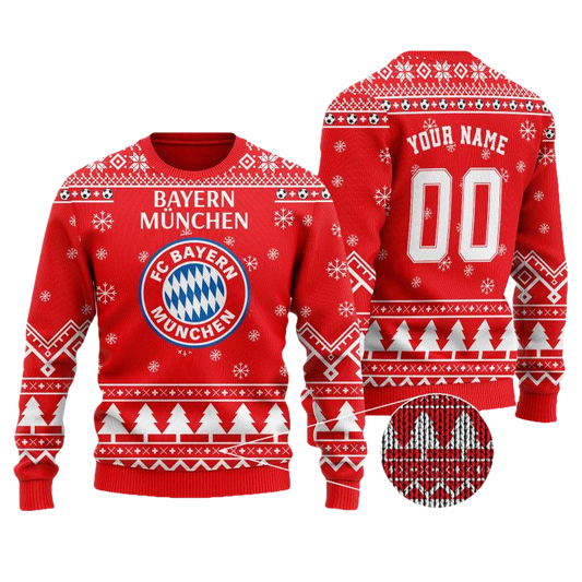 Bayern Munich Custom Name Ugly Wool Sweater ? Usalast