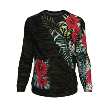 Barbados Hibiscus Sweater Sweater A7 ? Usalast