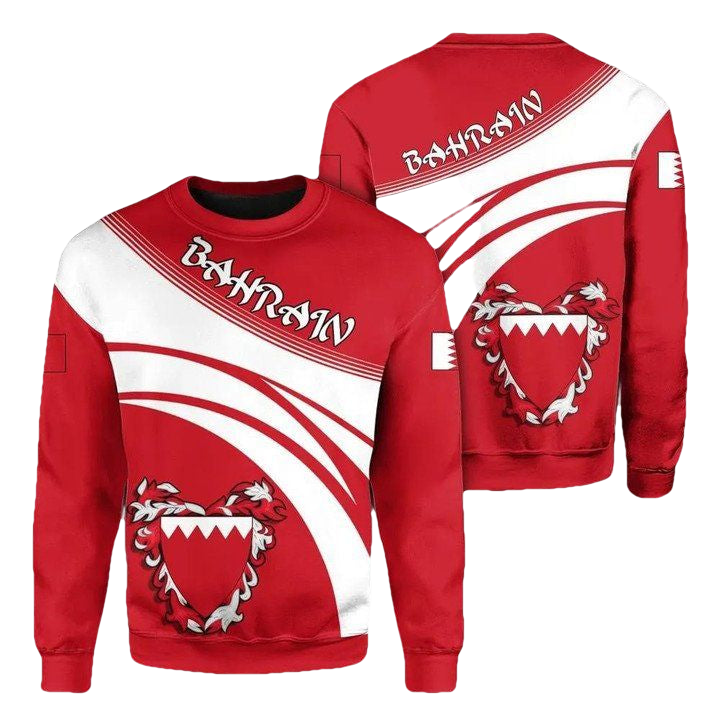 Bahrain Coat Of Arms Sweater Cricket Style J5W ? Usalast