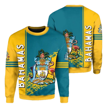 Bahamas Coat Of Arms Sweater Quarter Style J7 ? Usalast
