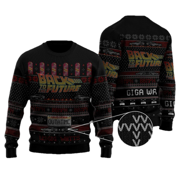 Back To The Future 121 Gigawatts Christmas Sweater ? Usalast