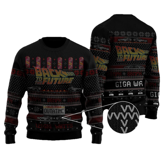 Back To The Future 121 Gigawatts Christmas Sweater ? Usalast