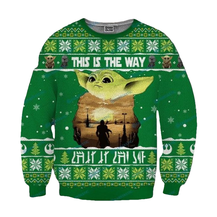 Baby Yoda This Is The Way Ugly Christmas Sweater ? Usalast