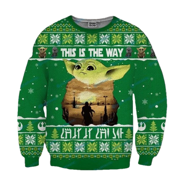 Baby Yoda This Is The Way Ugly Christmas Sweater ? Usalast