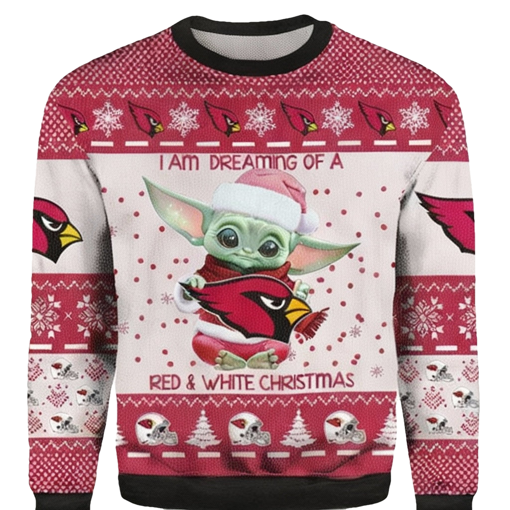 Baby Yoda Arizona Cardinals Ugly 3D Christmas Sweater ? Usalast