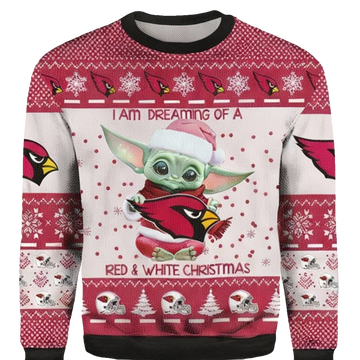 Baby Yoda Arizona Cardinals Ugly 3D Christmas Sweater ? Usalast