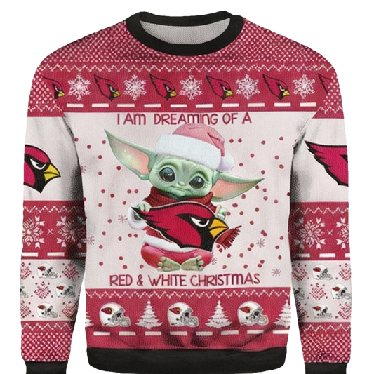Baby Yoda Arizona Cardinals Ugly 3D Christmas Sweater ? Usalast