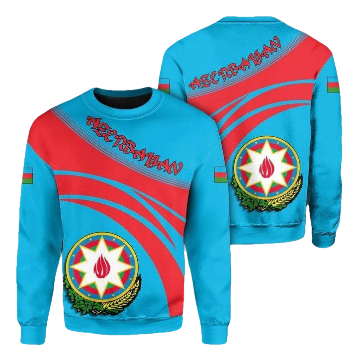 Azerbaijan Coat Of Arms Sweater Cricket Style J5W ? Usalast
