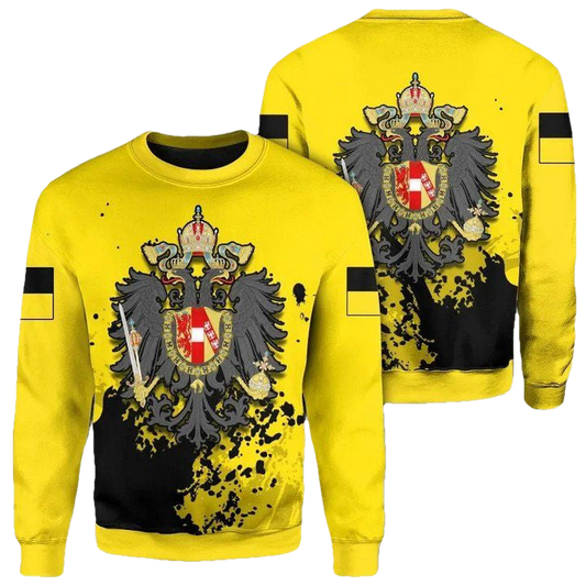 Austrian Empire Coat Of Arms Sweater Spaint Style J8W ? Usalast