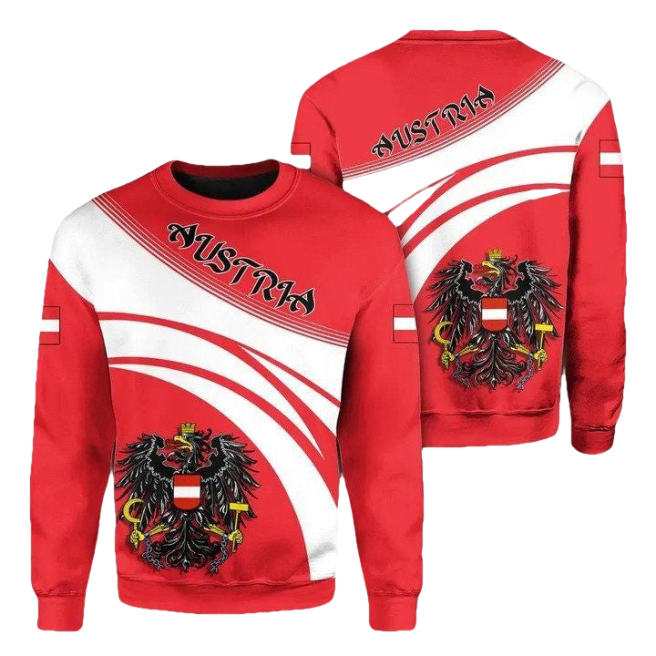 Austria Coat Of Arms Sweater Cricket Style J5W ? Usalast