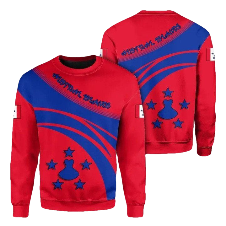 Austral Islands Coat Of Arms Sweater Cricket Style J5W ? Usalast