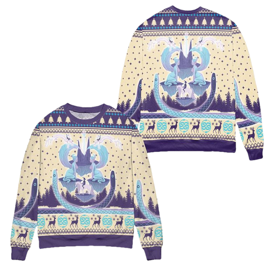 Auryn The Neverending Story Pine Tree Pattern Ugly Christmas Sweater ? Usalast