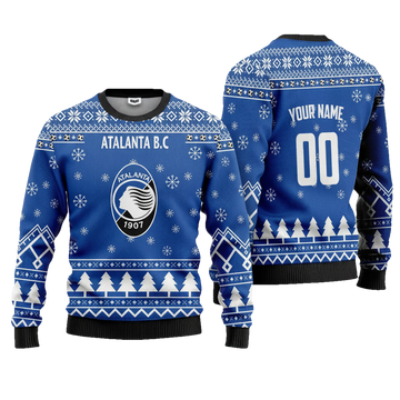 Atalanta B.C Personalized Ugly Christmas Sweater Blue Version ? Usalast