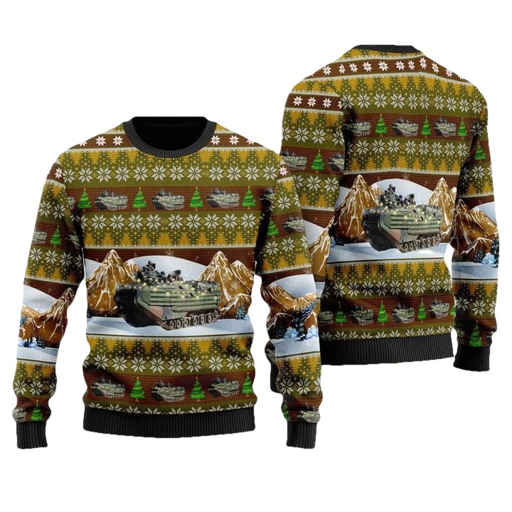Assault Amphibious Vehicle AAVP-7A1 Christmas Sweater 3D ? Usalast