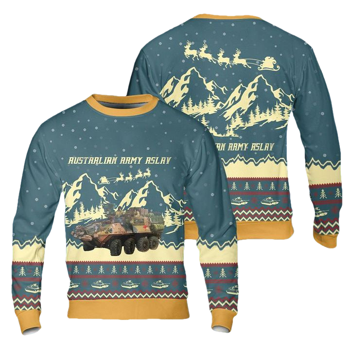ASLAV Australian Army Christmas Sweater 3D ? Usalast
