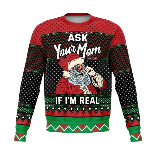 Ask Your Mom 2022 Naughty Meme 3d Ugly Christmas Sweater ? Usalast