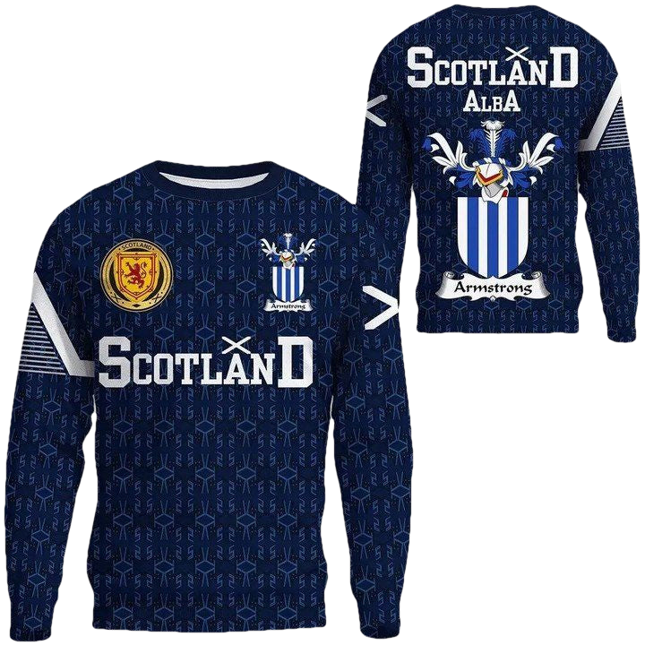 Armstrong Family Crest Sweater Scottish Home ? 1991 Style A7 ? Usalast