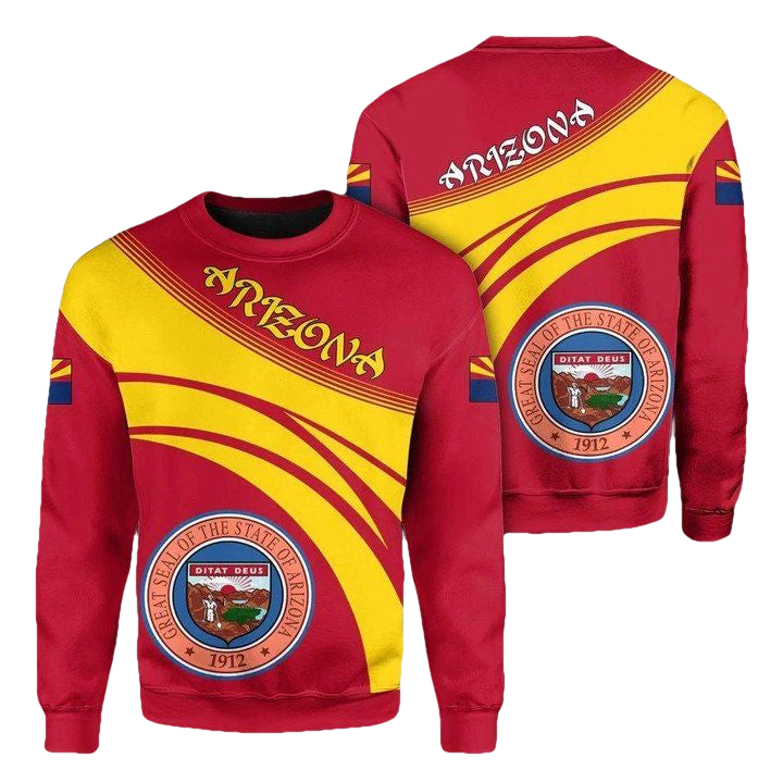 Arizona Coat Of Arms Sweater Cricket Style J5W ? Usalast