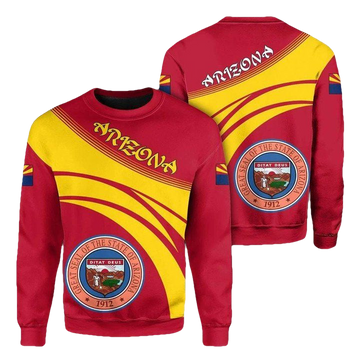 Arizona Coat Of Arms Sweater Cricket Style J5W ? Usalast